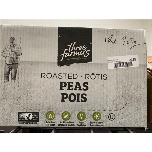 CASE LOT Three Farmers "Ketchup" Roasted Peas 12x90g