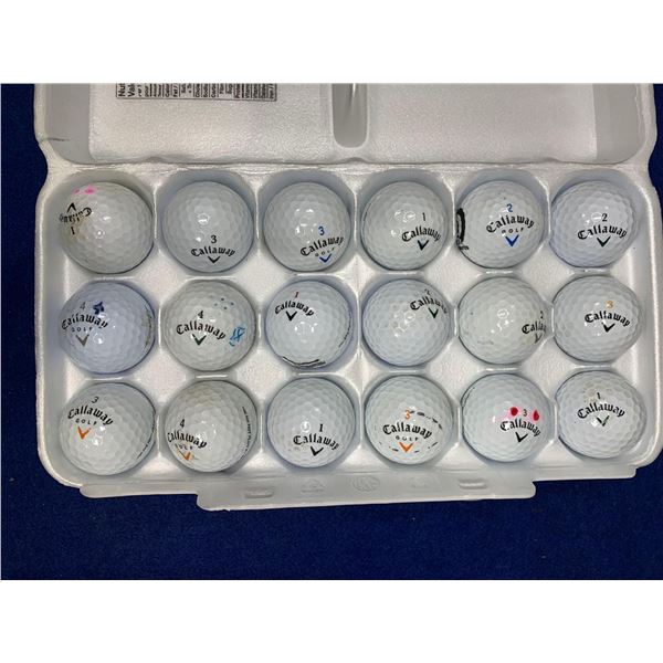 Lot of 18 Assorted Used Callaway Golf Balls