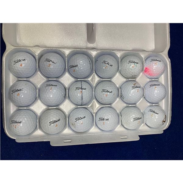 Lot of 18 Assorted Titleist Golf Balls