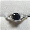 Image 4 : 10K White Gold Black Brilliant Cut Diamond 1.7 Carat with Side Diamonds .08 Carats Solitaire Ring si