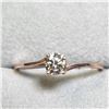 Image 1 : 10K Rose Gold Brilliant Cut .32 Carat Diamond (I1-3,I1) Solitaire Ring size 6.5 Made in Canada -Appr