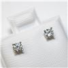 Image 2 : 14K Gold Diamond Studs .24 carat (I1, F-G) Solitaire Earrings Made in Canada -Appraised Value $1130.