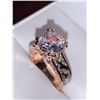 Image 2 : Rose .925 Silver Ladies Multi Stone Brilliant Cut 1.0 Carat Solitaire Ring
