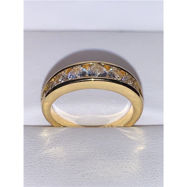 James Allen Styled Bezel Set Multi Stone Wedding Band