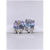 Image 1 : Set of Solitaire Stud 1.5 Carat TW Earrings set in .925 Silver