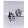 Image 2 : Set of Solitaire Stud 1.5 Carat TW Earrings set in .925 Silver