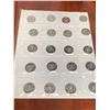 Image 1 : Full Display Sheet of Canada Vintage 1970's Half Dollar Coins ( LOT OF 20)