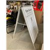 Image 3 : A Frame Double Sided Sidewalk Sandwich Board