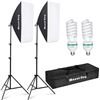 Image 1 : MOUNTDOG Softbox Lighting Kit Photography Studio Light