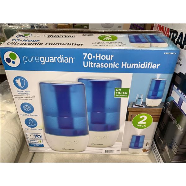 Pure Gardian 70-Hour Ultrasonic Humidifier 2 Pack