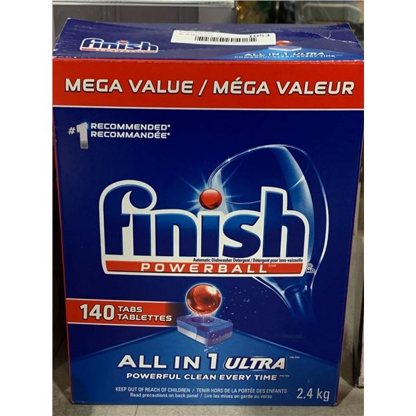 Finish Powerball All In 1 Ultra 140 Tabs Dishwasher Detergent