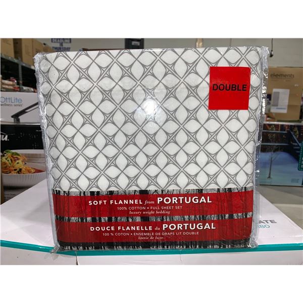 Portugal Soft Flannel 100% Cotton Full/Double Sheet Set