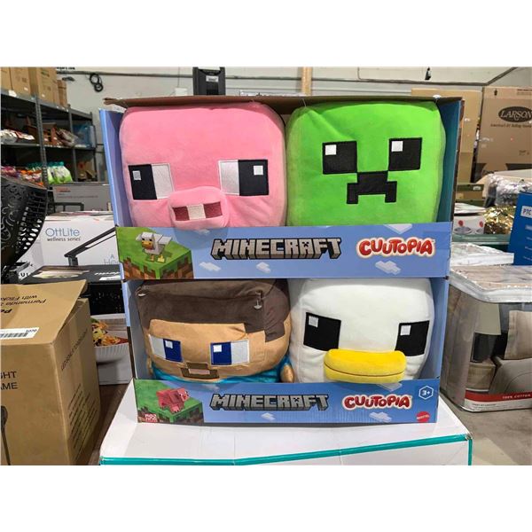 Minecraft Cuutopia 10” - 4 Pack Plush Assortment
