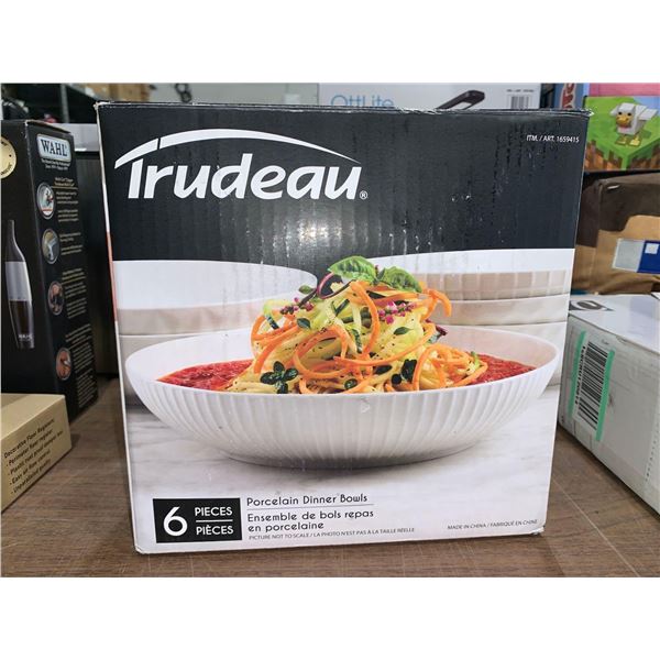 Trudeau 6 Piece Porcelain Dinner Bowls