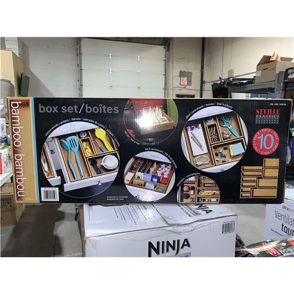 Seville Classics Bamboo 10 piece Box Set