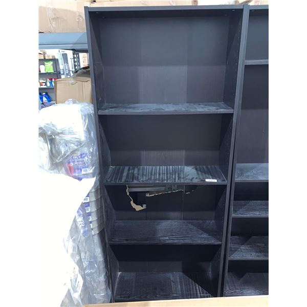 BILLY Bookcase, black-brown, 80x28x202 cm (31 1/2x11x79 1/2 ") Damage as seen in Pic