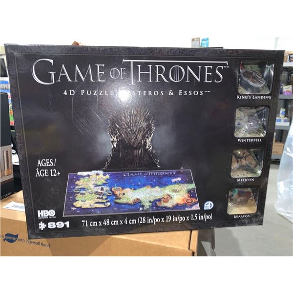 Game of Thrones 4D Puzzle of Westeros & Essos 891 Pieces
