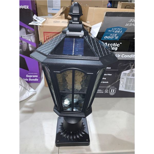 GYDZ Outdoor Solar Lamp Matte Black