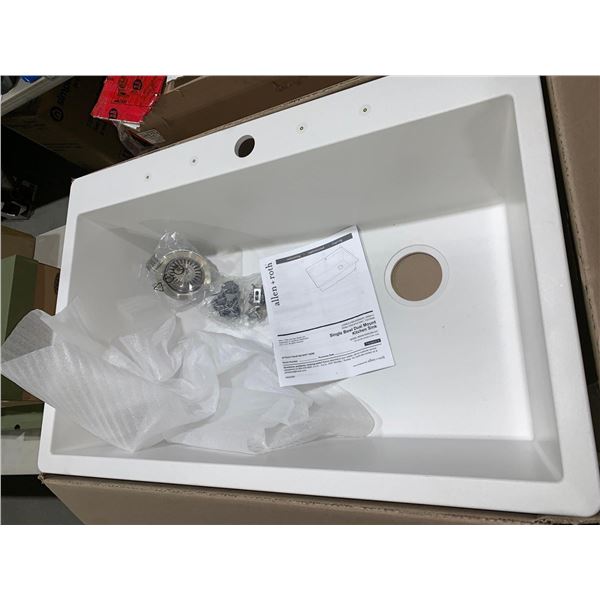 Allan & Roth Single Bowl Duel Mount Kitchen Sink