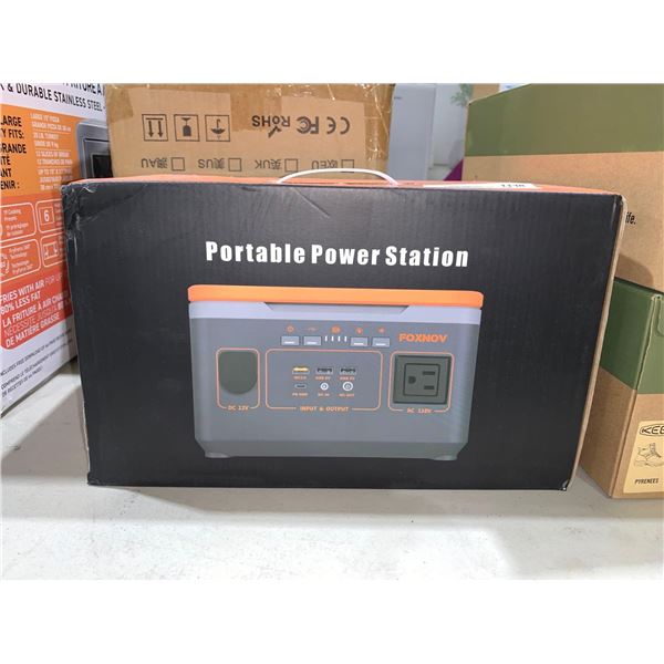 FoxNov Portable Power Station FX300 Portable Camping Emergency Power