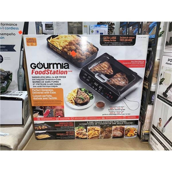 Gourmia Food Station Smokeless Grill & Air Fryer
