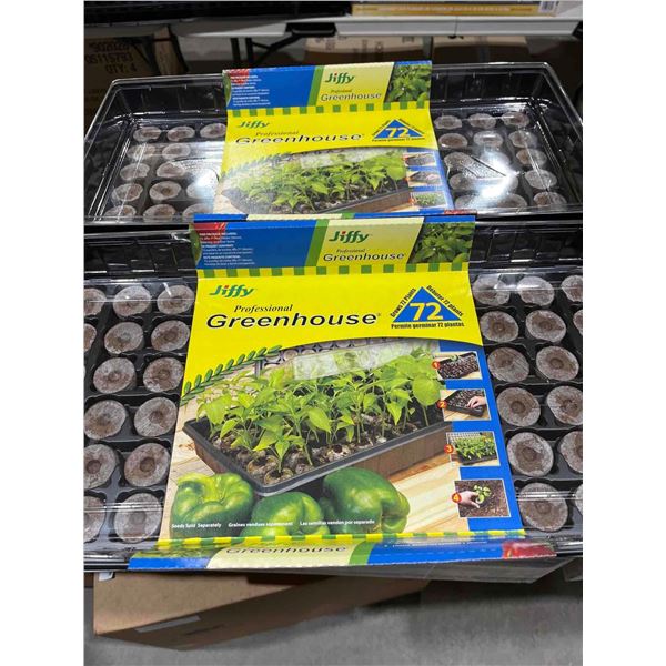 Jiffy Greenhouse Planter Pod Starters (Lot of 2 - 72ct Trays)