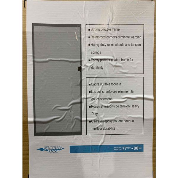 Elements Sliding Glass Door In Brown 36" Adjust 77 1/8" - 80 2/5" BM-PSL36B