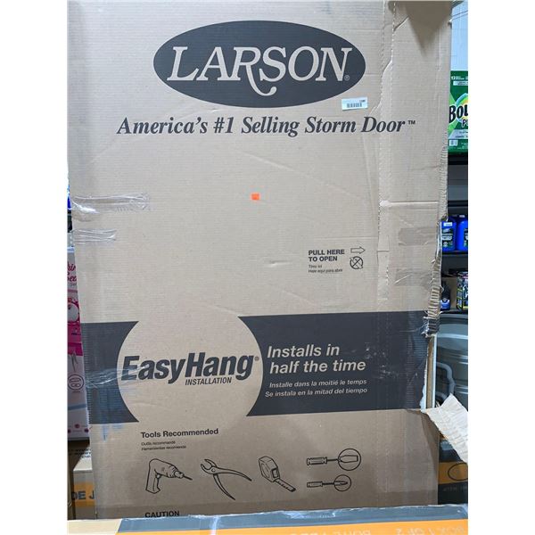 Larson Easy Hang Storm Door Model 360-16 Southport 31685036 MidView Fits 35 7/8" to 36 3/8"