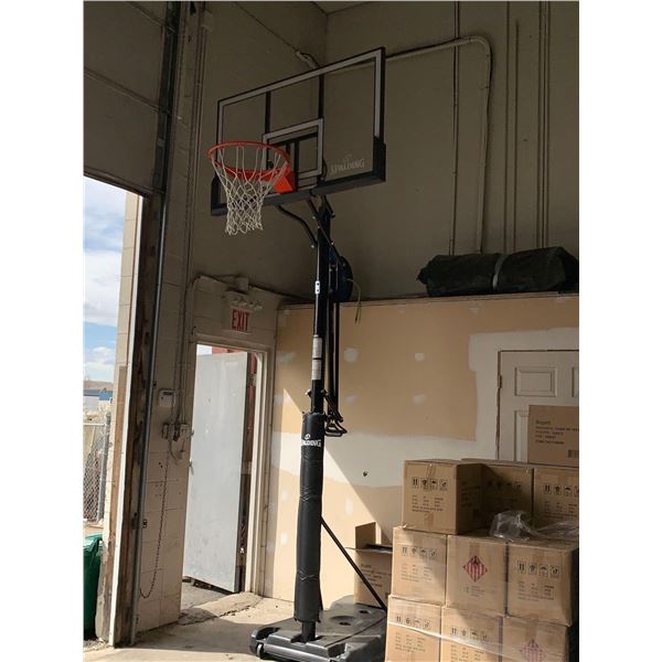 Spalding  Acrylic Portable Adjustable Basketball Backboard, Hoop & Net System,