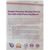 Image 3 : Dimple Princess Beauty Vanity Set W/ Kids Piano Keyboard
