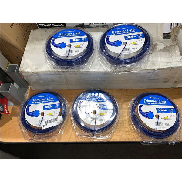 Lot of 5 Shakespeare Trimmer Line 0.65" 100 Feet
