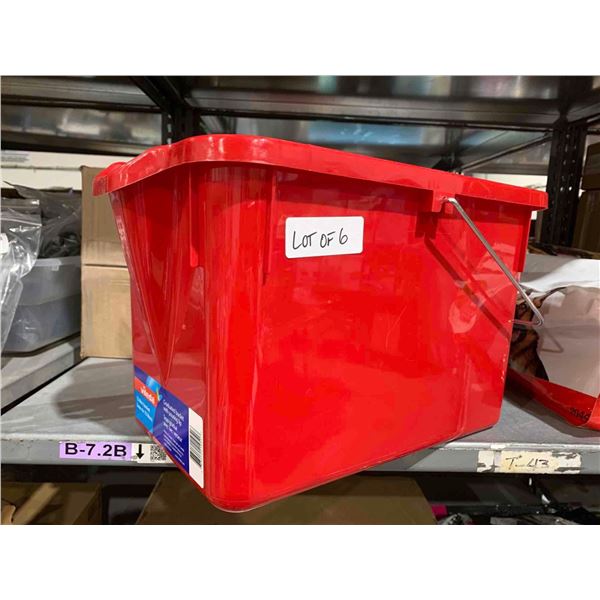 Vileda Bee Pail Graduated Bucket 15 Liter Lot of 6