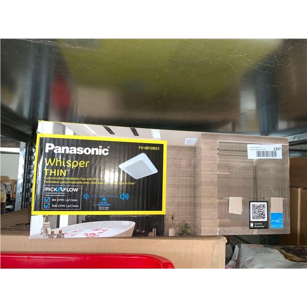 Panasonic Whisper Thin Customizable Ventilation Fan w/ Pick a Flow