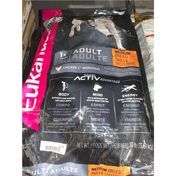 Eukanuba 1+Years Adult Medium Breed Chicken Dog Food 30lb bag