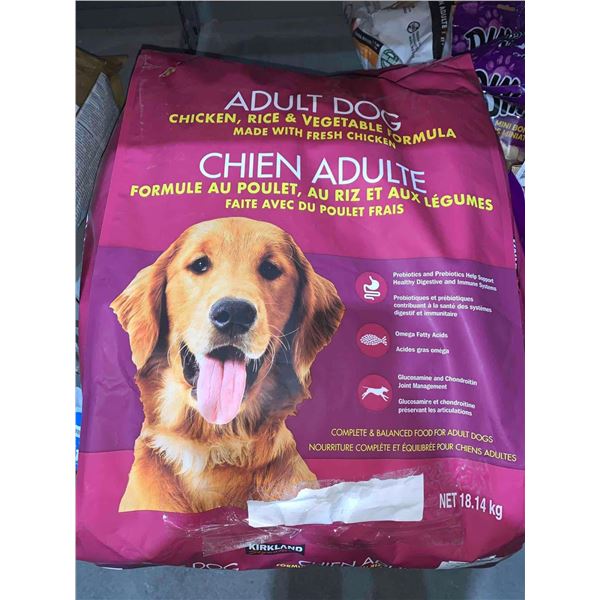 Kirkland Adult Dog food - Chicken & Rice with Vegetables 18.4Kg