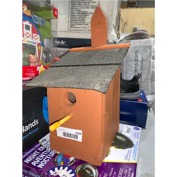 Locally Hand Crafted Solid Wood, Shingles Bird House