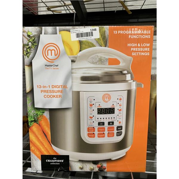 Master Chef 13-in-1 Digital Pressure Cooker 6 L