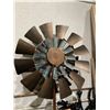 Image 2 : Two Toned Steel Garden Wind Spinner (L x W x H): 23 in x 10.25 in x 83.75 in