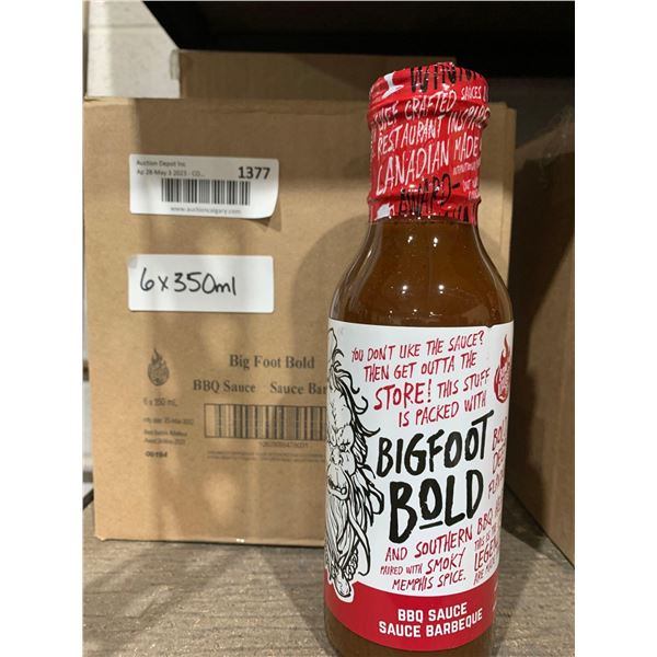 Bigfoot Bold BBQ Sauce 6x350ml