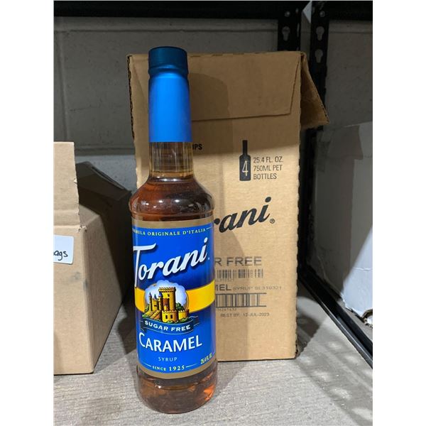 Torani Sugar Free Carmel Syrup 4x25.4fl oz