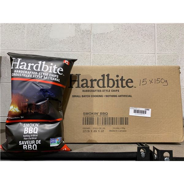 Hardbite Smokin BBQ Hand Crafted Style Potato Chips  15x150g