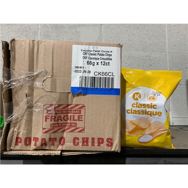 Circle K Original Potato Chips 12x66g