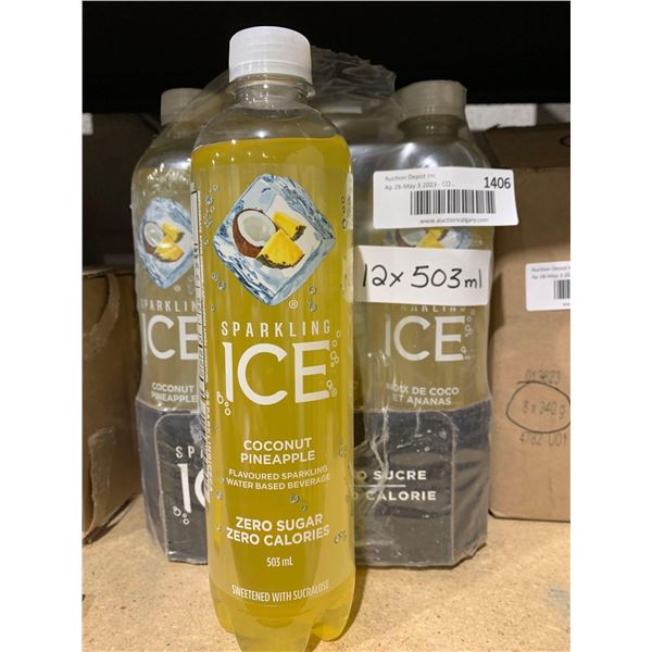 Sparkling ICE Coconut Pineapple Flavored Sparkling Beverage 12x503ml