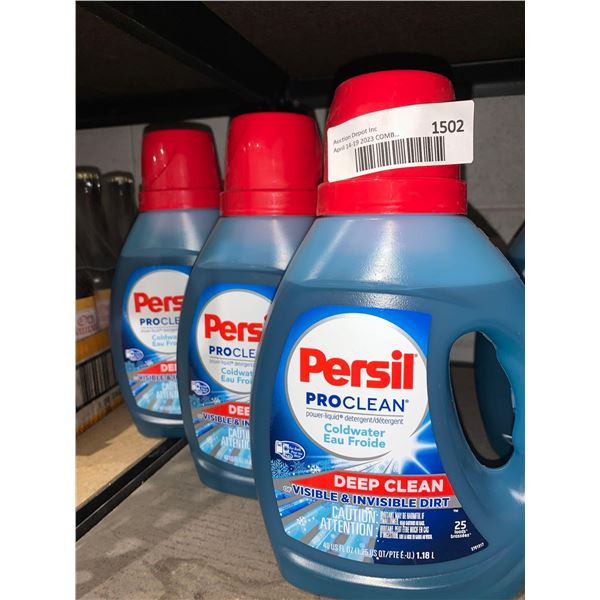 Persil Pro Clean Coldwater?Liquid Detergent 3 x 1.18L