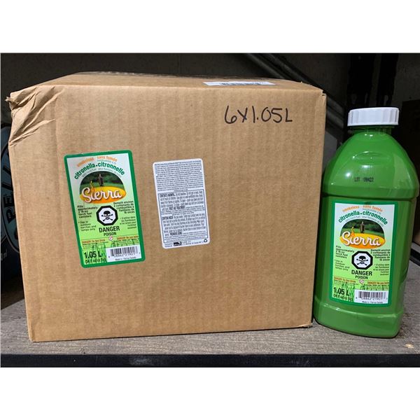 Sierra Smokeless Citronella Patio Torch Fuel - 6x1.05L