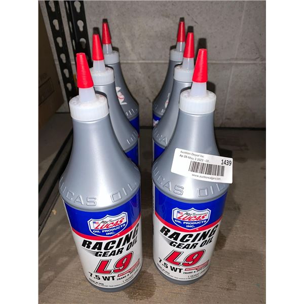 Lucas Synthetic Racing Gear Oil 7.5 WT Trans & Diff Lube - 6x 1 QT