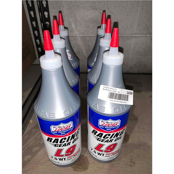 Lucas Synthetic Racing Gear Oil 7.5 WT Trans & Diff Lube - 6x 1 QT