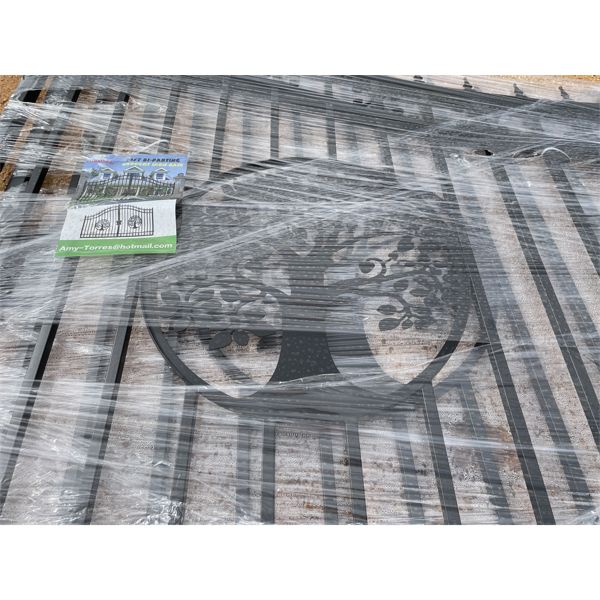 14' BI-PARTING WROUGHT IRON GATE