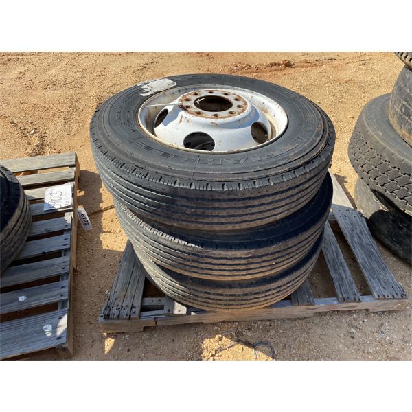 (3)  8-19.5 TIRES & RIMS