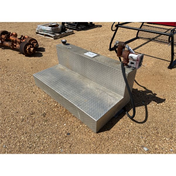 ALUM L-SHAPE TRANSFER TANK W/ PUMP